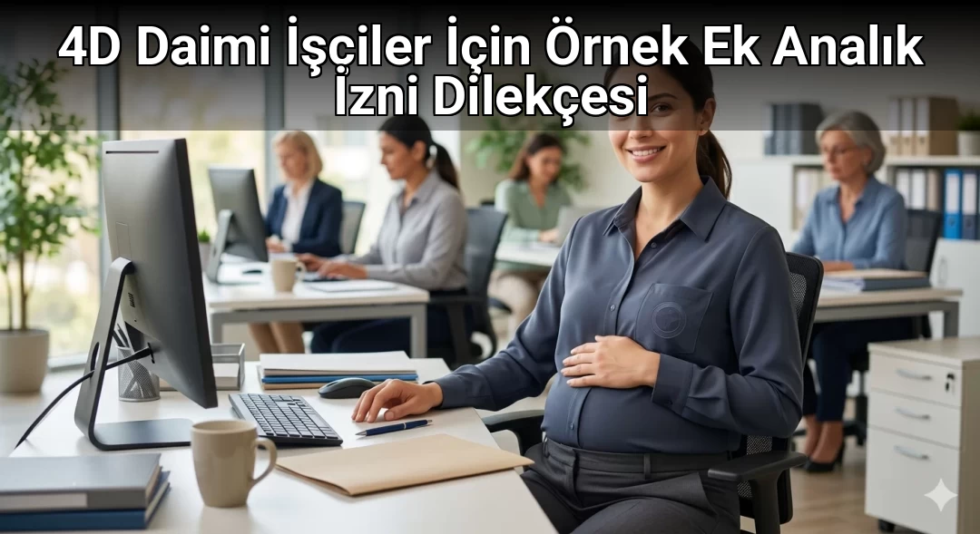 4D Daimi İşçiler İçin Örnek Ek Analık İzni Dilekçesi 